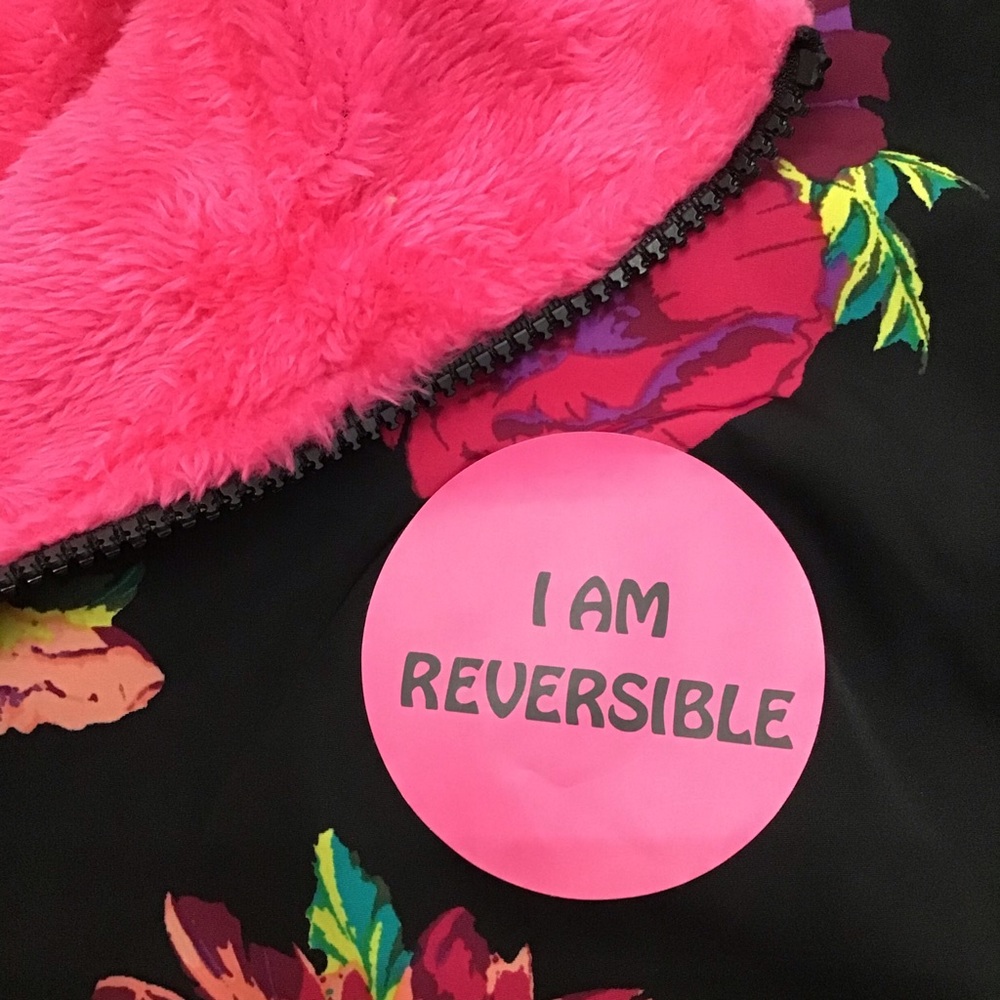 Eye Shadow Reversible Zip Up Pullover - image 8